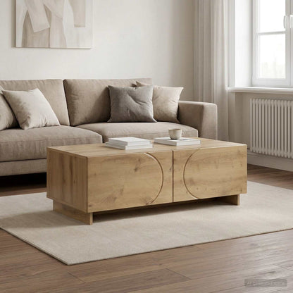 Coffee Table 102 x 50.5 x 35 cm Engineered Wood Artisan oak