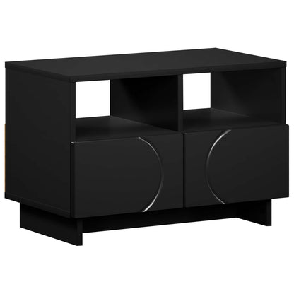 vidaXL TV Stand 60 x 34.5 x 40 cm Black Engineered Wood 2