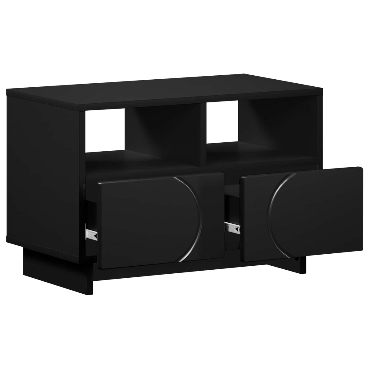 vidaXL TV Stand 60 x 34.5 x 40 cm Black Engineered Wood 3