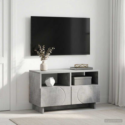 vidaXL TV Stand 60 x 34.5 x 40 cm Concrete Grey Engineered Wood 1