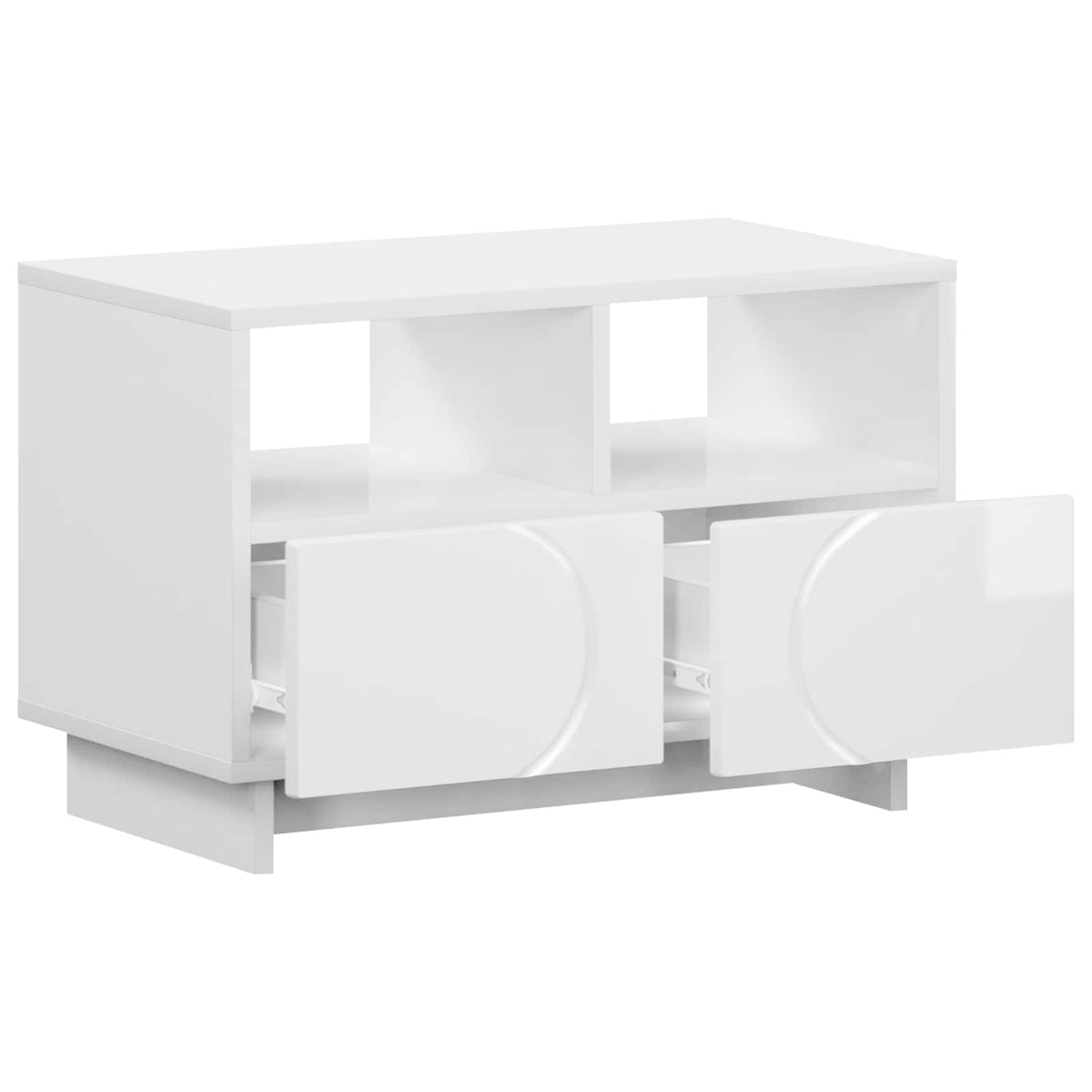 TV Stand Engineered Wood High gloss white 60 x 34.5 x 40 cm