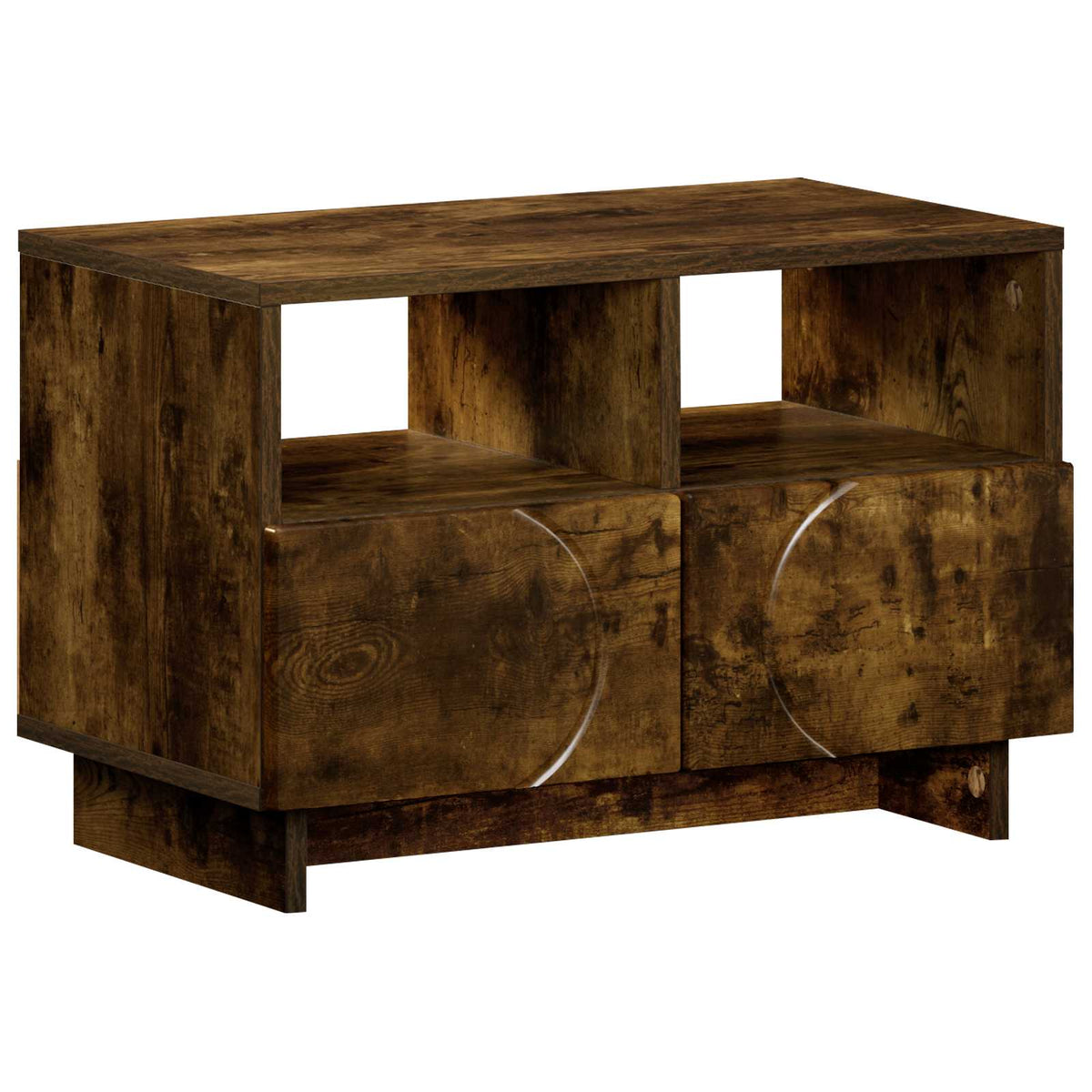 vidaXL TV Stand 60 x 34.5 x 40 cm Smoked Oak Engineered Wood 2