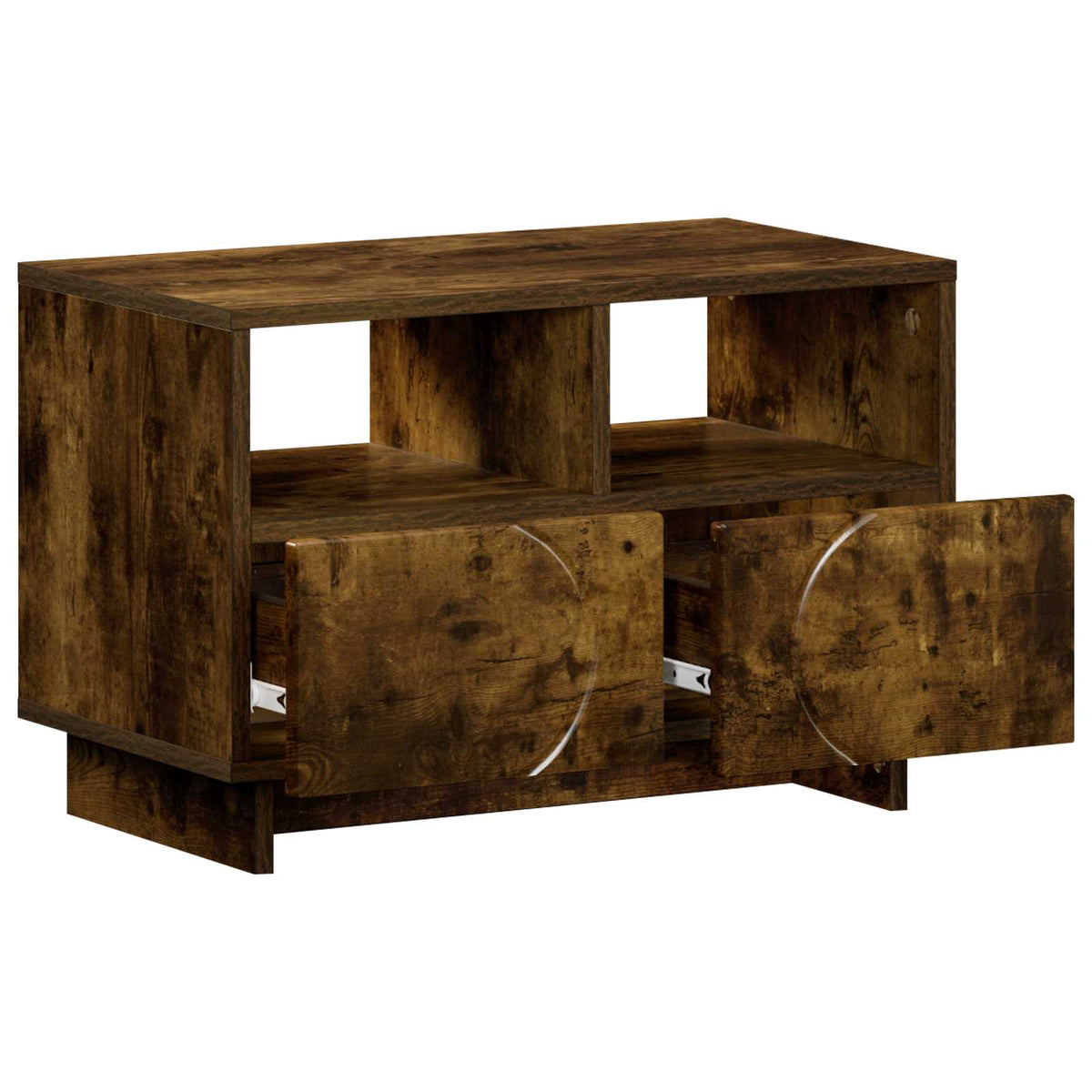 vidaXL TV Stand 60 x 34.5 x 40 cm Smoked Oak Engineered Wood 3