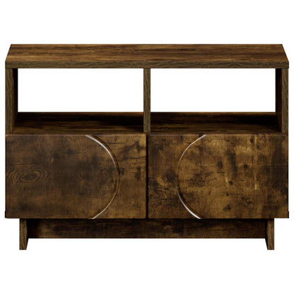 vidaXL TV Stand 60 x 34.5 x 40 cm Smoked Oak Engineered Wood 4