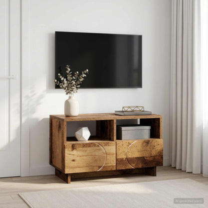 vidaXL TV Stand 60 x 34.5 x 40 cm Old Wood Engineered Wood 1