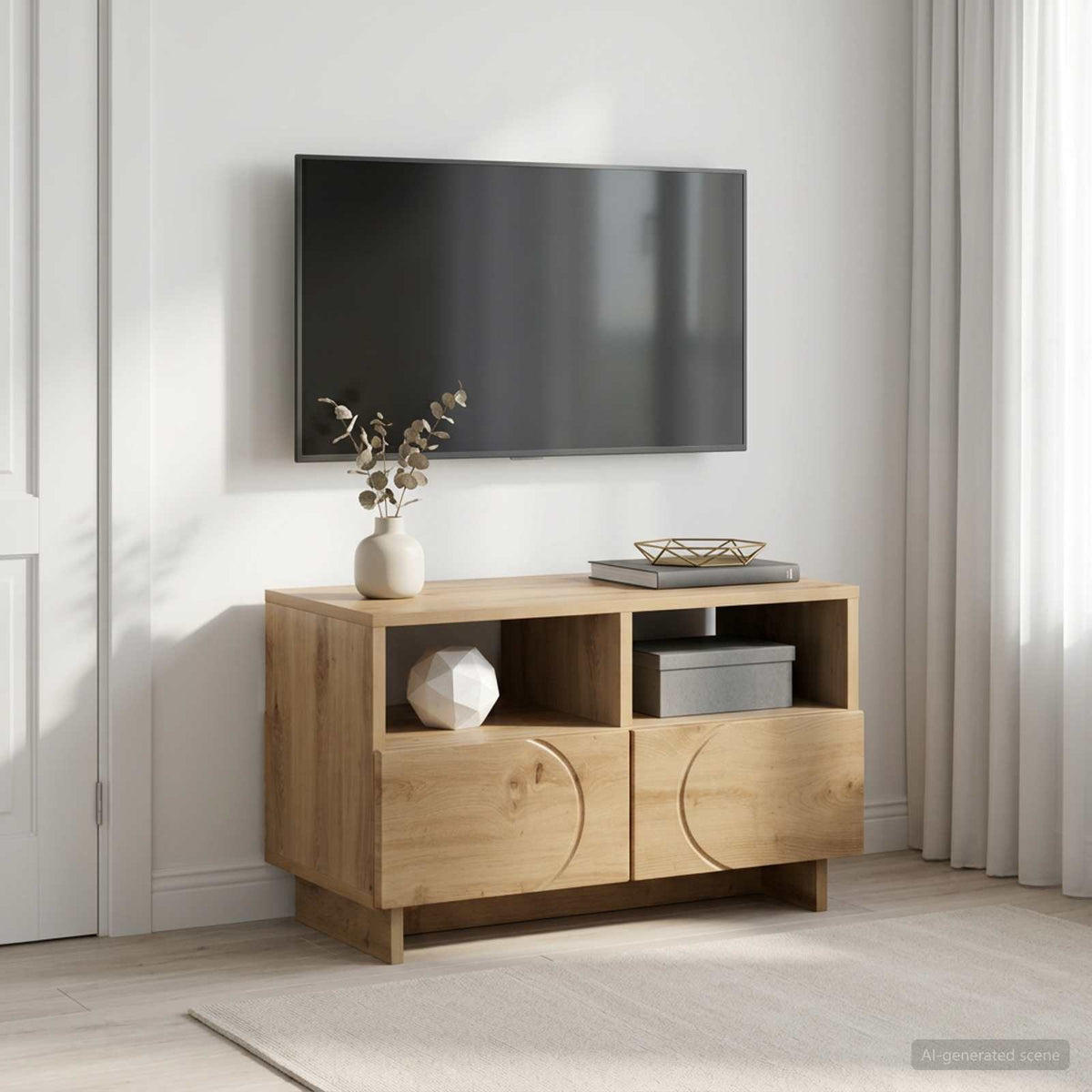 vidaXL TV Stand 60 x 34.5 x 40 cm Artisan Oak Engineered Wood 1