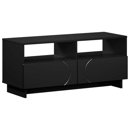 TV Stand Engineered Wood Black 90 x 34.5 x 40 cm