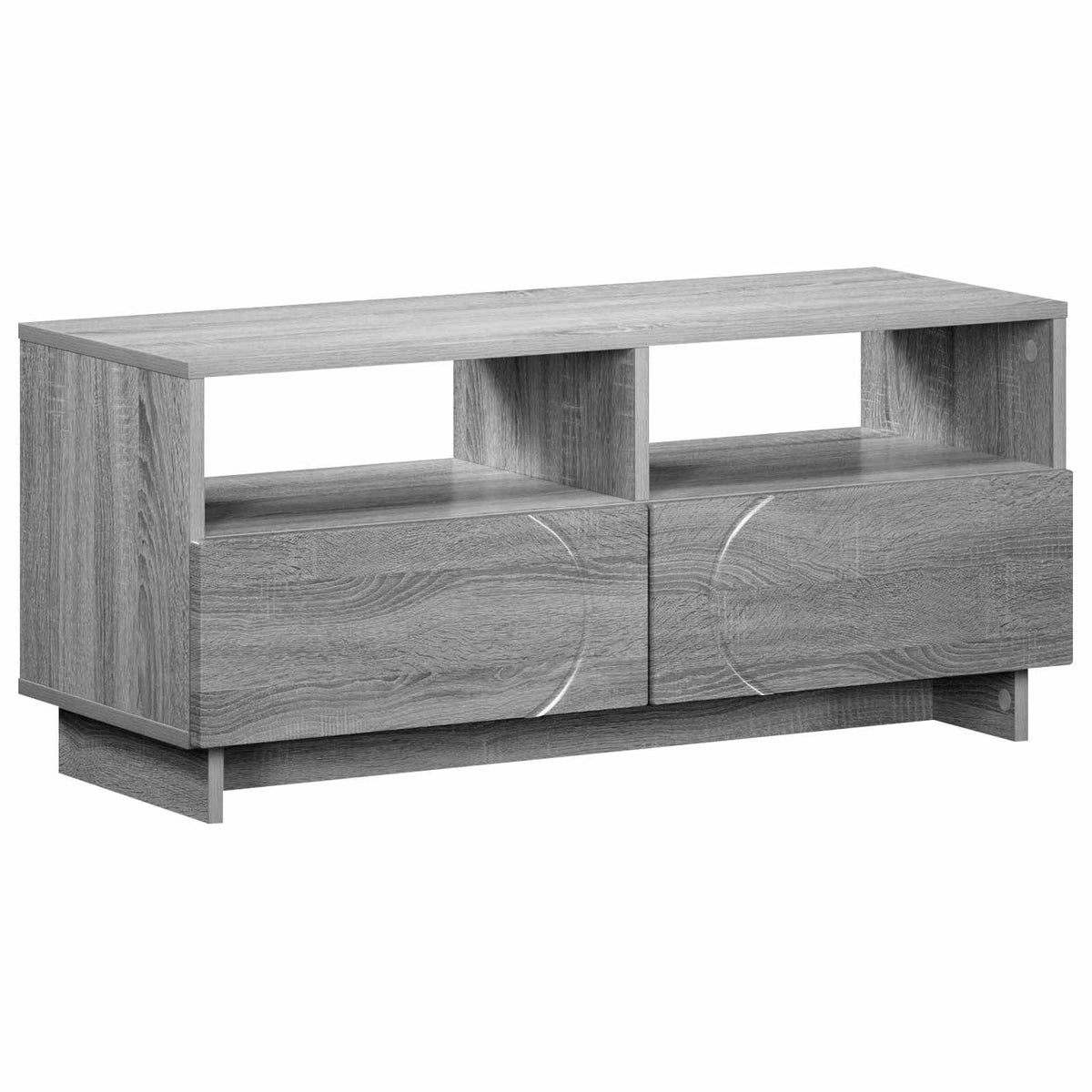 vidaXL TV Stand 90 x 34.5 x 40 cm Grey Sonoma Engineered Wood 2