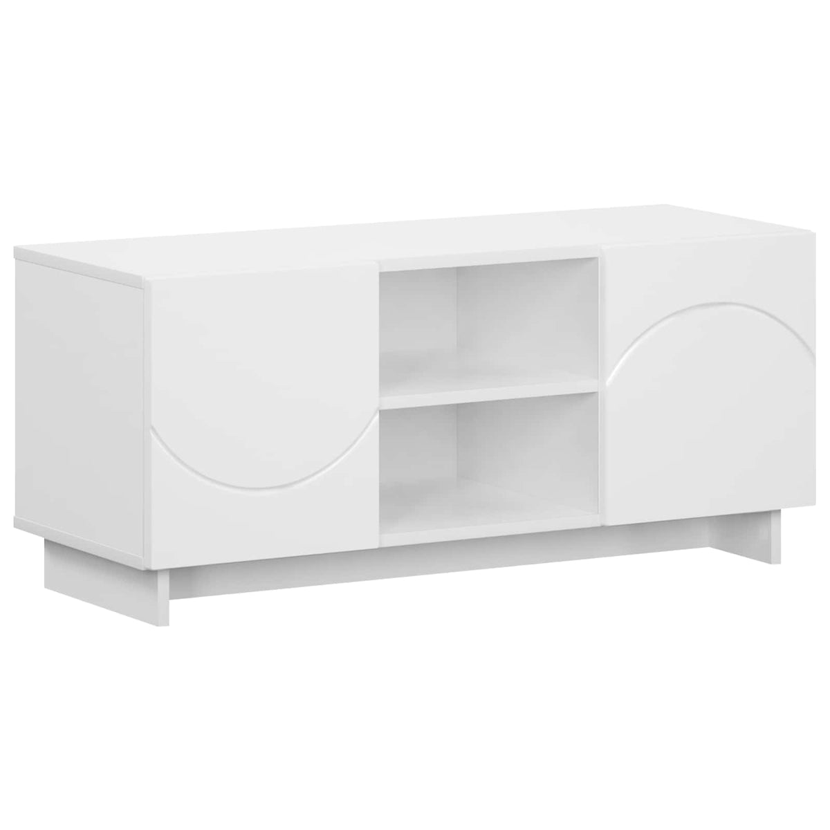 vidaXL TV Stand 90 x 34.5 x 40 cm White Engineered Wood 2