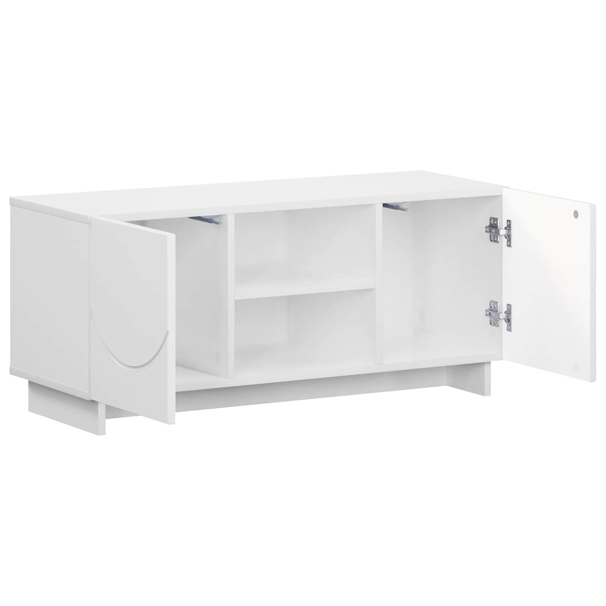 vidaXL TV Stand 90 x 34.5 x 40 cm White Engineered Wood 3