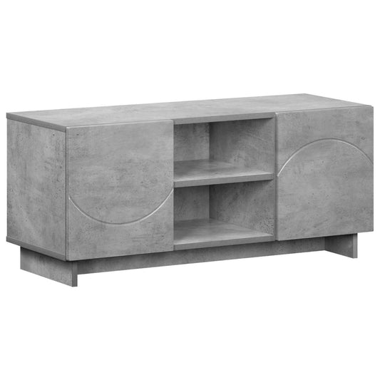 vidaXL TV Stand 90 x 34.5 x 40 cm Concrete Grey Engineered Wood 2
