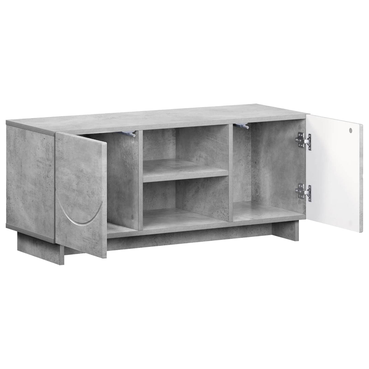 vidaXL TV Stand 90 x 34.5 x 40 cm Concrete Grey Engineered Wood 3