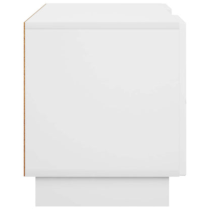 vidaXL TV Stand 90 x 34.5 x 40 cm High Gloss White Engineered Wood 5