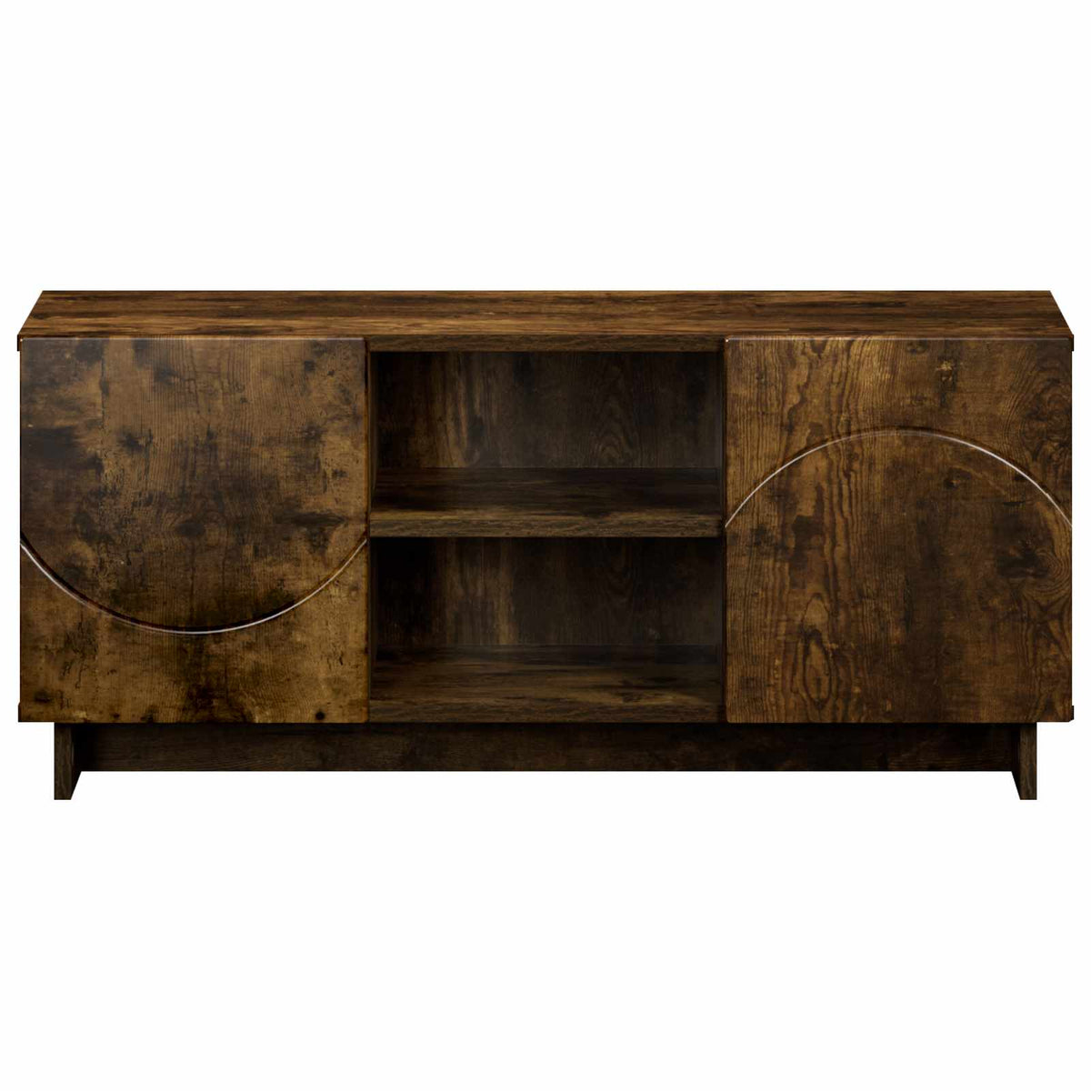 vidaXL TV Stand 90 x 34.5 x 40 cm Smoked Oak Engineered Wood 4