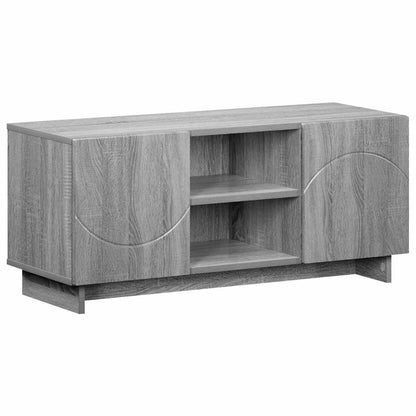 vidaXL TV Stand 90 x 34.5 x 40 cm Grey Sonoma Engineered Wood 2