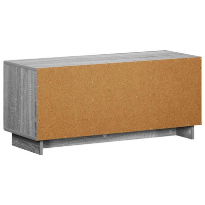 vidaXL TV Stand 90 x 34.5 x 40 cm Grey Sonoma Engineered Wood 6