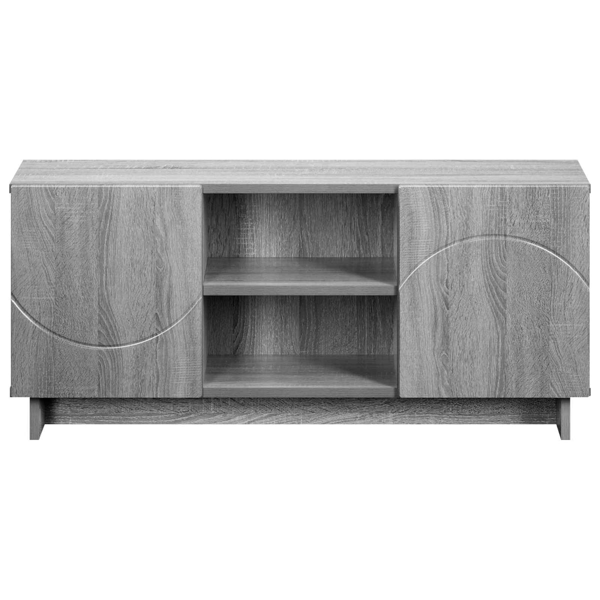 vidaXL TV Stand 90 x 34.5 x 40 cm Grey Sonoma Engineered Wood 4