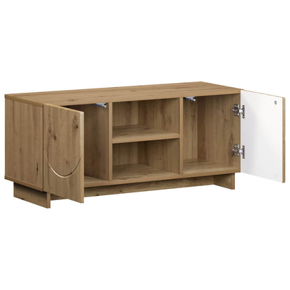 vidaXL TV Stand 90 x 34.5 x 40 cm Artisan Oak Engineered Wood 3