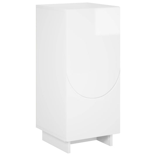 vidaXL Sideboard High Gloss White 33.5 x 34.5 x 75 cm Engineered Wood 2