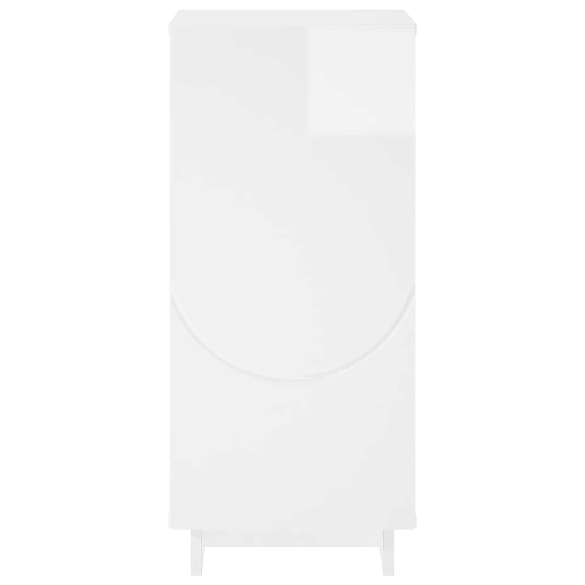 vidaXL Sideboard High Gloss White 33.5 x 34.5 x 75 cm Engineered Wood 4