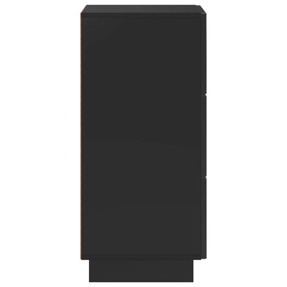 vidaXL Sideboard Black 33.5 x 34.5 x 75 cm Engineered Wood 5