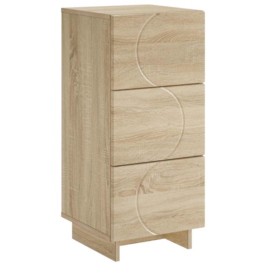 vidaXL Sideboard Sonoma Oak 33.5 x 34.5 x 75 cm Engineered Wood 2
