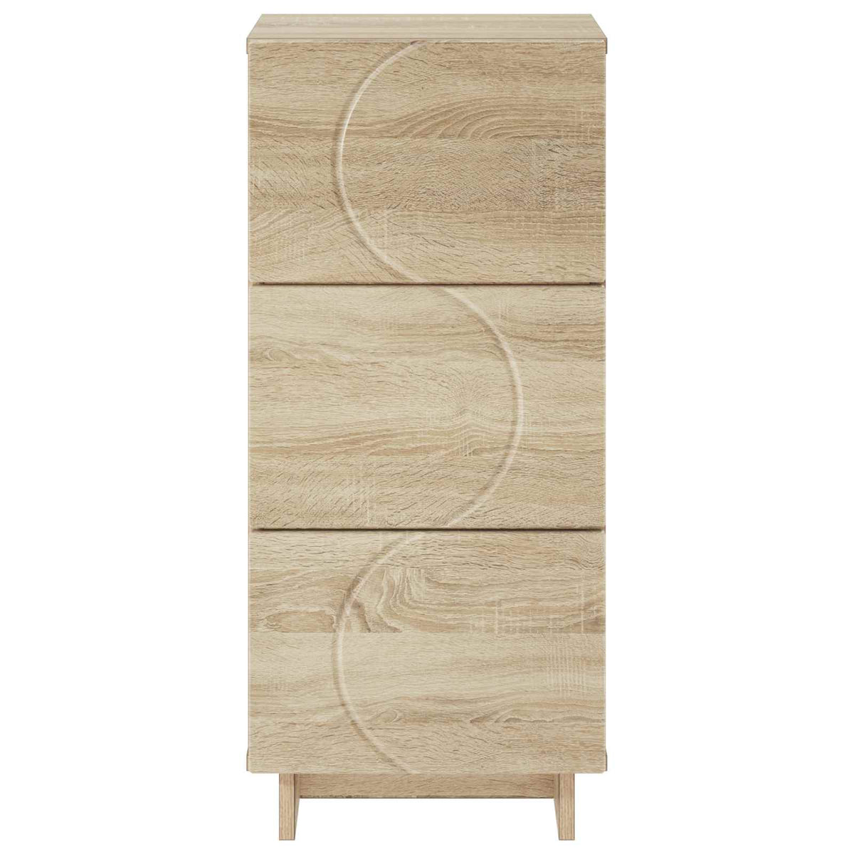 vidaXL Sideboard Sonoma Oak 33.5 x 34.5 x 75 cm Engineered Wood 4