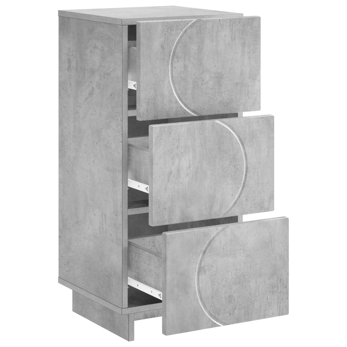 vidaXL Sideboard Concrete Grey 33.5 x 34.5 x 75 cm Engineered Wood 3