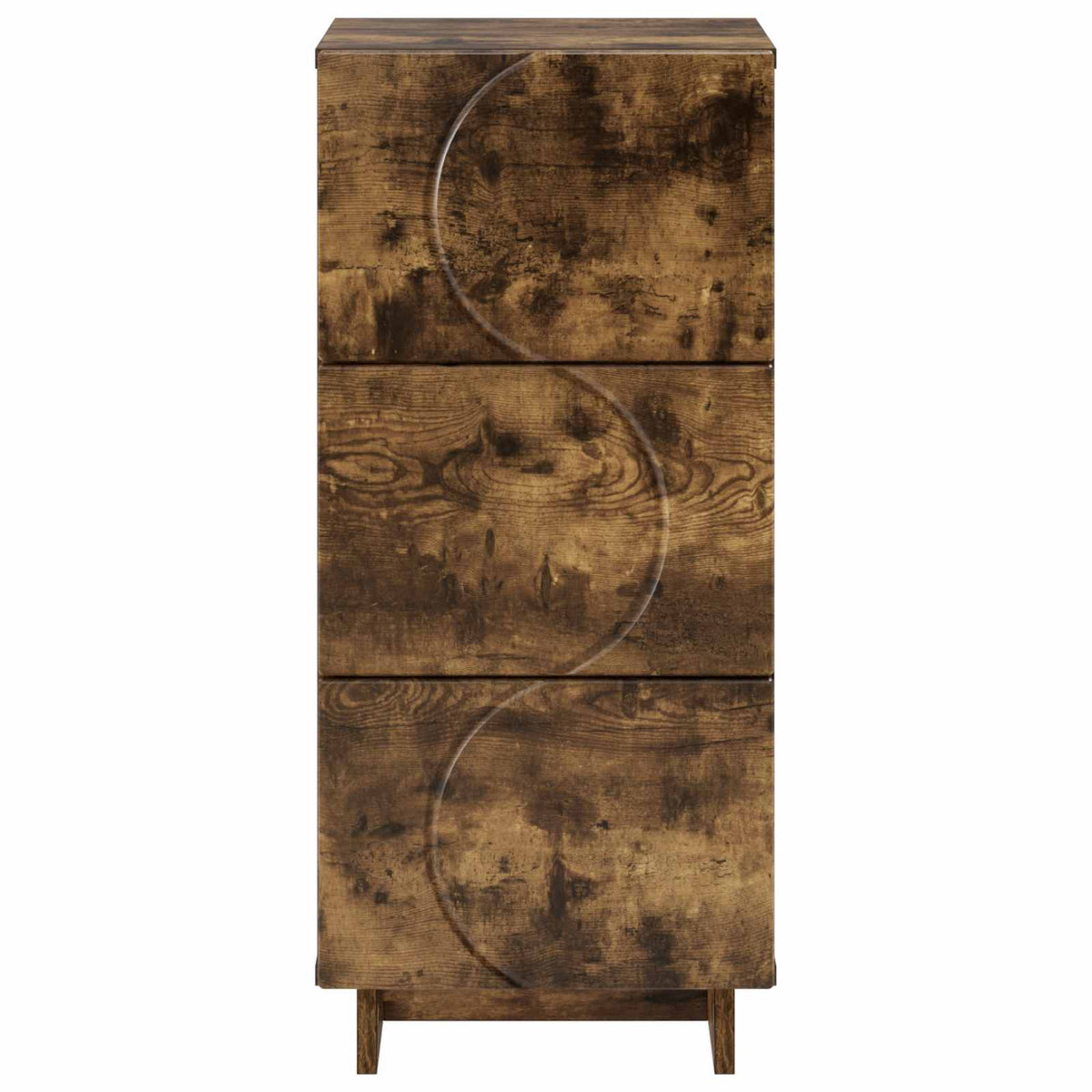 vidaXL Sideboard Smoked Oak 33.5 x 34.5 x 75 cm Engineered Wood 4