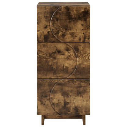 vidaXL Sideboard Smoked Oak 33.5 x 34.5 x 75 cm Engineered Wood 4