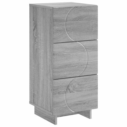 vidaXL Sideboard Grey Sonoma 33.5 x 34.5 x 75 cm Engineered Wood 2