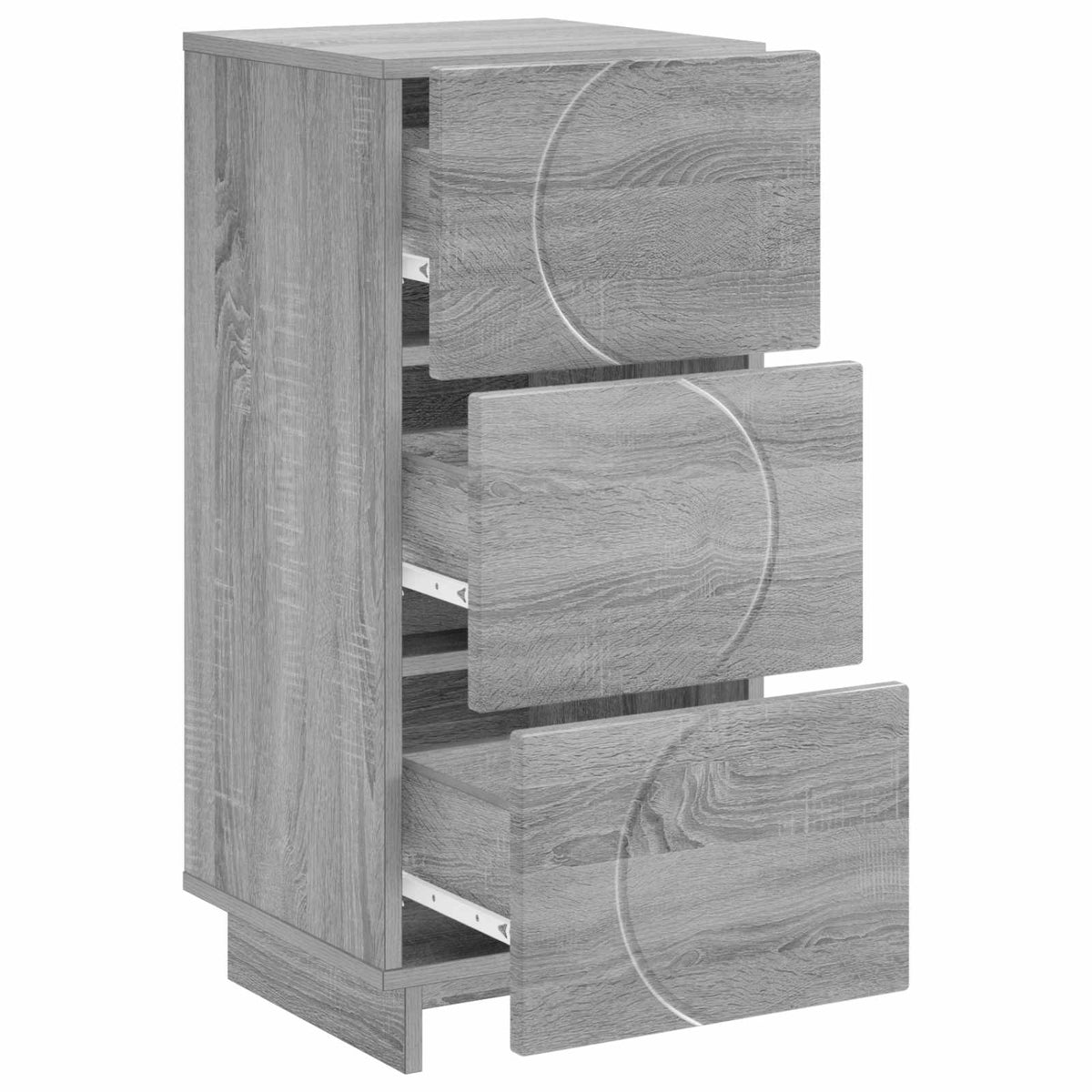 vidaXL Sideboard Grey Sonoma 33.5 x 34.5 x 75 cm Engineered Wood 3