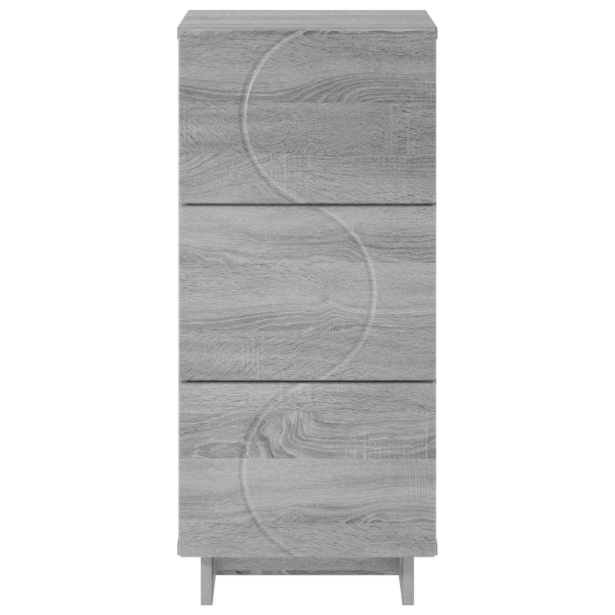 vidaXL Sideboard Grey Sonoma 33.5 x 34.5 x 75 cm Engineered Wood 4