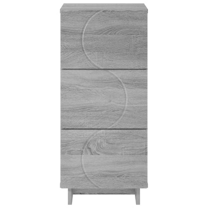 vidaXL Sideboard Grey Sonoma 33.5 x 34.5 x 75 cm Engineered Wood 4