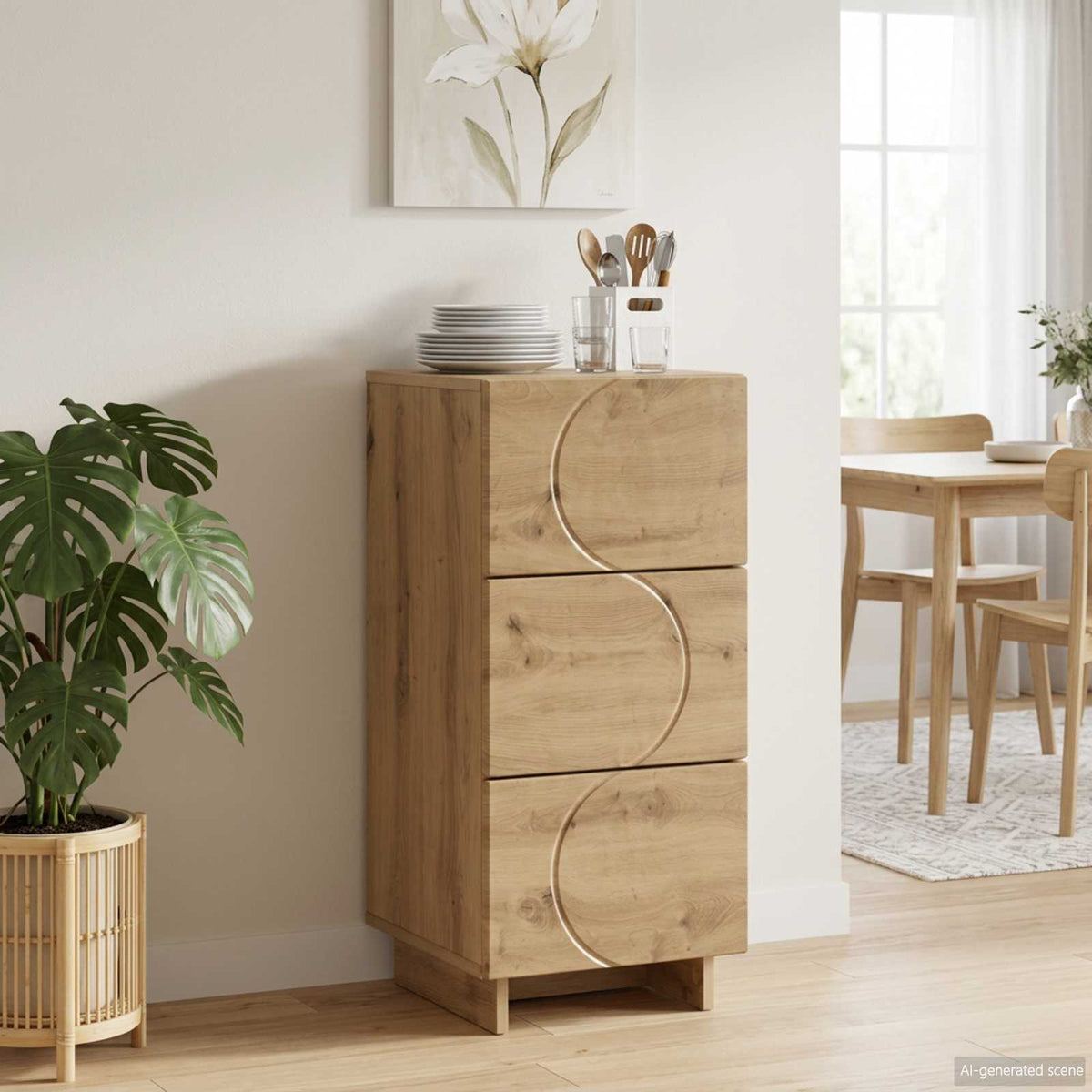 vidaXL Sideboard Artisan Oak 33.5 x 34.5 x 75 cm Engineered Wood 1