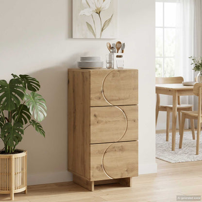 vidaXL Sideboard Artisan Oak 33.5 x 34.5 x 75 cm Engineered Wood 1