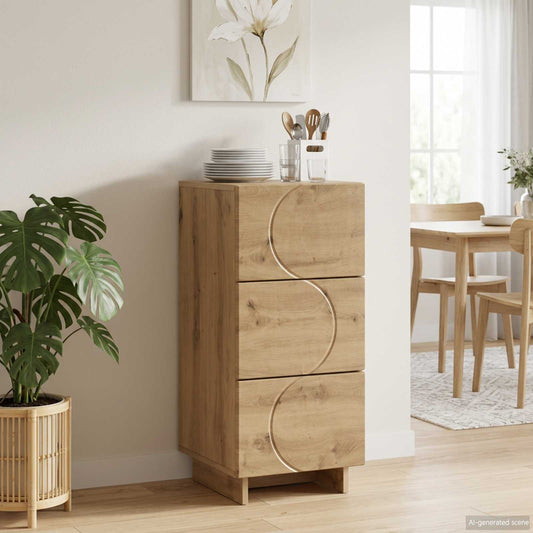 vidaXL Sideboard Artisan Oak 33.5 x 34.5 x 75 cm Engineered Wood 1