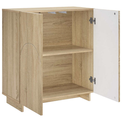 Sideboard 67 x 34.5 x 75 cm Engineered Wood Sonoma oak