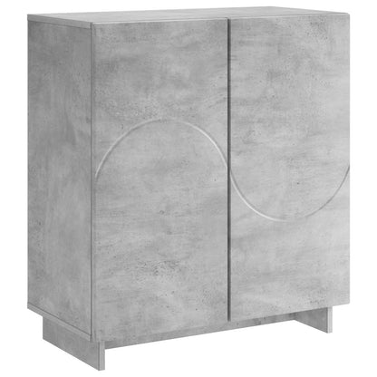 Sideboard 67 x 34.5 x 75 cm Engineered Wood Concrete grey