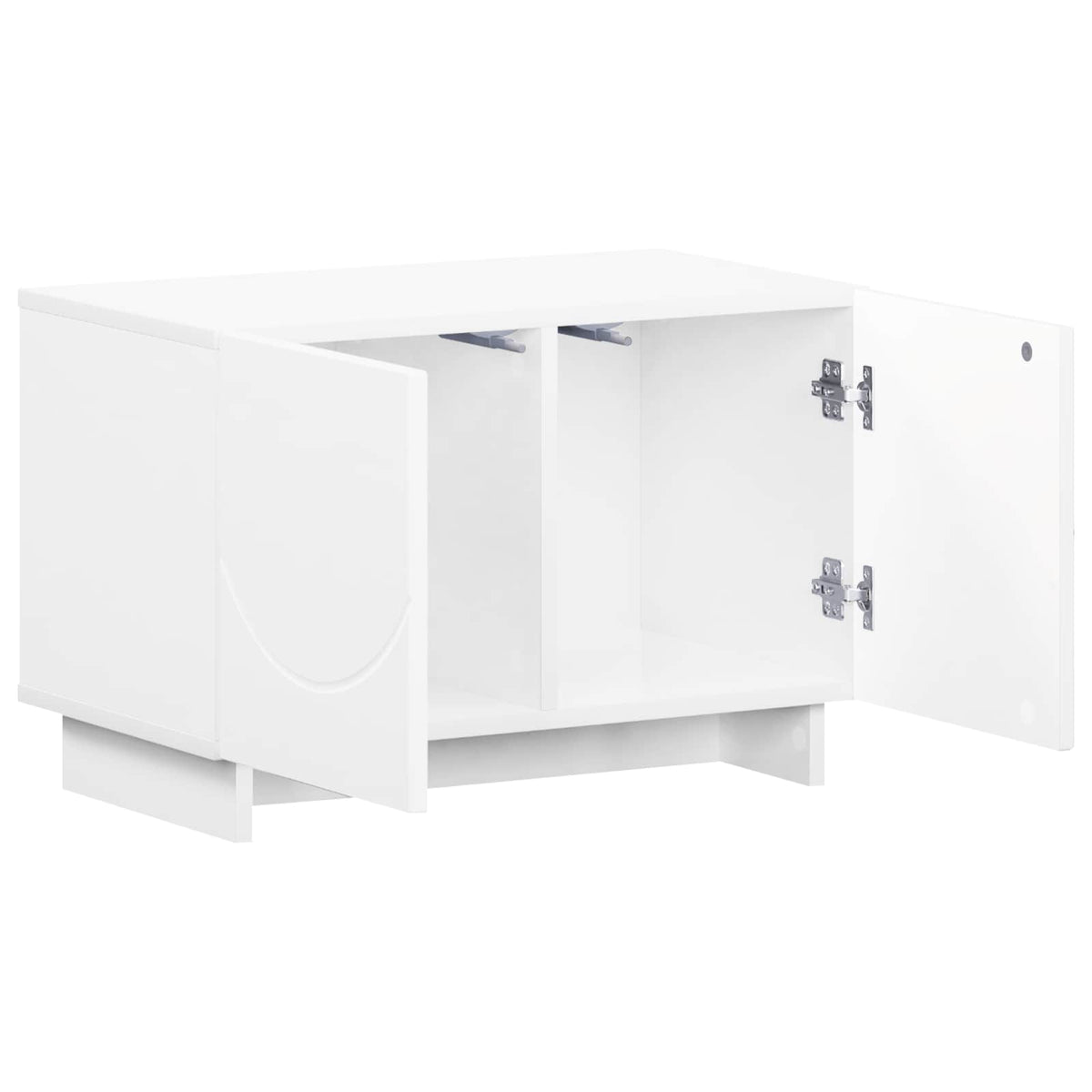vidaXL TV Stand 60 x 34.5 x 40 cm High Gloss White Engineered Wood 3