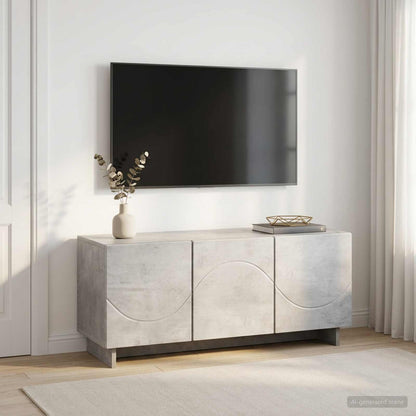 vidaXL TV Stand 90 x 34.5 x 40 cm Concrete Grey Engineered Wood 1
