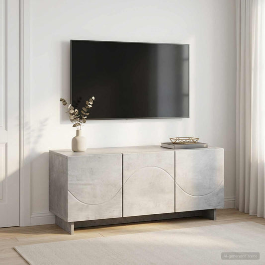 vidaXL TV Stand 90 x 34.5 x 40 cm Concrete Grey Engineered Wood 1