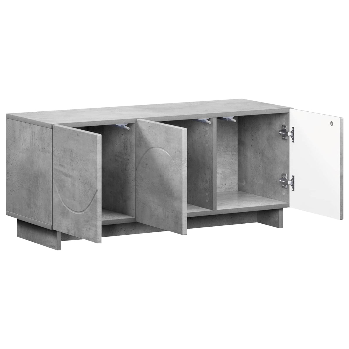 vidaXL TV Stand 90 x 34.5 x 40 cm Concrete Grey Engineered Wood 3