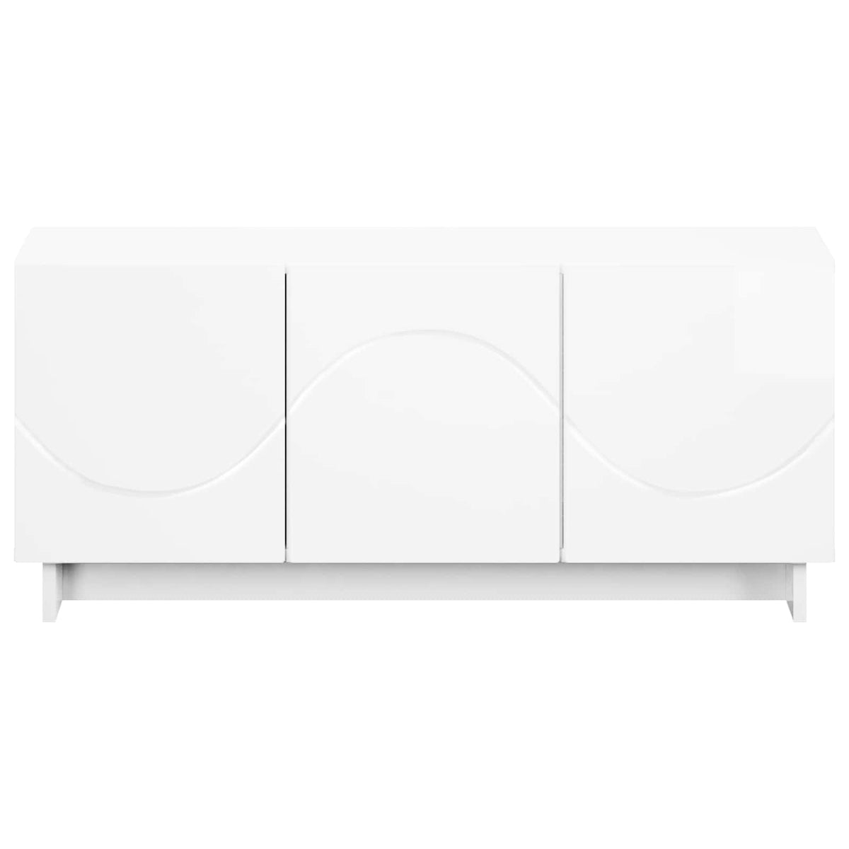 vidaXL TV Stand 90 x 34.5 x 40 cm High Gloss White Engineered Wood 4