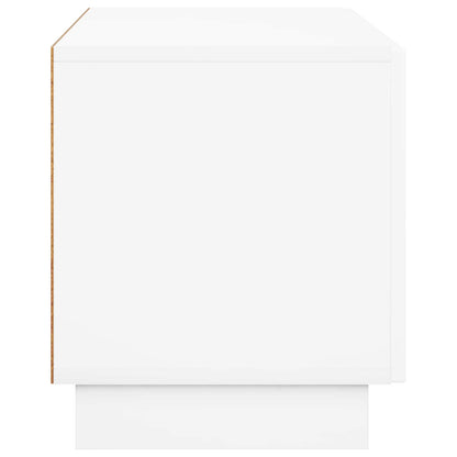 vidaXL TV Stand 90 x 34.5 x 40 cm High Gloss White Engineered Wood 5