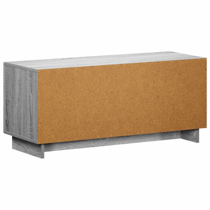 vidaXL TV Stand 90 x 34.5 x 40 cm Grey Sonoma Engineered Wood 6