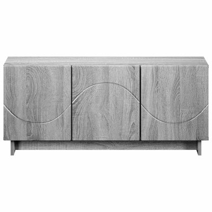 vidaXL TV Stand 90 x 34.5 x 40 cm Grey Sonoma Engineered Wood 4