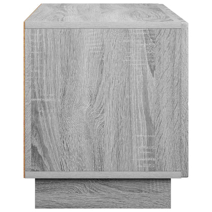 vidaXL TV Stand 90 x 34.5 x 40 cm Grey Sonoma Engineered Wood 5