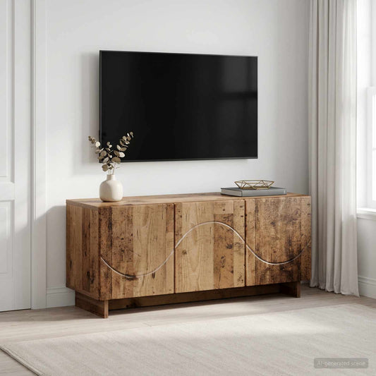 vidaXL TV Stand 90 x 34.5 x 40 cm Old Wood Engineered Wood 1