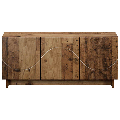 vidaXL TV Stand 90 x 34.5 x 40 cm Old Wood Engineered Wood 4